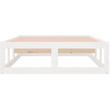  Okvir za krevet bijeli 100 x 200 cm od masivnog drva | shoptok.hr