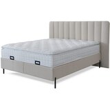 Hom`in POSTELJA Z VZMETNICO 180 cm x 200 cm , kovina, tekstil, leseni material bež u