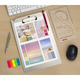 TARIFOLD Aluminijasta pritrdilna plošča, z luknjo za obešanje, za DIN A4, DxŠ 350 x 240 mm | Shoptok.si