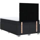  Krevet s oprugama i madracem crni 120x190 cm od umjetne kože | shoptok.hr
