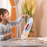 Viga drveni sat sat za učenje vremena montessori | shoptok.hr