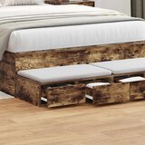  Ladice za krevet s ladicama Dimljeni hrast 120 x 36,5 x 16,5 cm | Eponuda.com