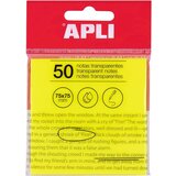 Apli Samolepilni indeks lističi, plastični 50 kos, rumeni, (21221274) | Shoptok.si