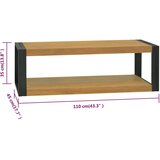  Zidni kupaonski ormarić 110 x 45 x35 cm od masivne tikovine | shoptok.hr