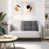 Jastuk za leđa Tamno siva 80 x 24 x 50 cm tkanina | shoptok.hr