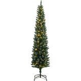 vidaXL Umjetno tanko božićno drvce sa 150 LED žarulja 150 cm | shoptok.hr
