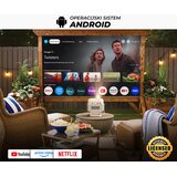 Byintek UFO U90 MAX prenosni 4LED DLP projektor, Android TV, Dual WIFI, Bluetooth, polnilna baterija, 700 ANSI lumnov, samodejni fokus, STEREO zvočniki, max 4K UHD, USB / HDMI / AUX, +daljinec, bel - - Bonajo | Shoptok.si