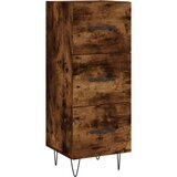  Komoda boja dimljenog hrasta 34,5x34x90 cm konstruirano drvo | shoptok.hr