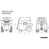 Metabo ASR 35 H ACP 602059000 mokro/suhi usisivač 1400 W 35 l Cijene