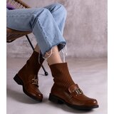 Gemre Brown ankle boots with fabric upper Kris | shoptok.hr