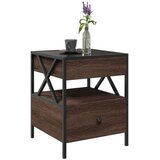 vidaXL Stolić s beskonačnim LED svjetlima boja hrasta 40 x 40 x 51 cm | shoptok.hr