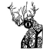 Opviq tree woman V2 black wall lamp | ePonuda.com
