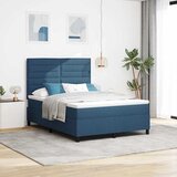  Krevet s opruga kutije s madracem Plava 160 x 200 cm tkanina | shoptok.hr