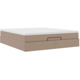 vidaXL okvir kreveta s madracem cappuccina 180x200cm umjetna koža | shoptok.hr