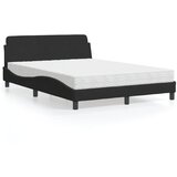  The Living Store Postelja z vzmetnico črna 140x190 cm žamet - Postelja, (21489217) | Shoptok.si