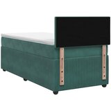  Boxspring krevet s madracem Tamnozelena 90 x 190 cm Baršun | shoptok.hr