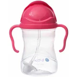 b.box steklenička Sippy cup s slamico 240 ml raspberry