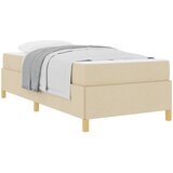  Krevetna konstrukcija Krema 100 x 200 cm tkanina | shoptok.hr