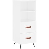 Maison Chic Komoda - Predalnik bela 34,5x34x90 cm inženirski les, (21716182) Cene