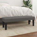 vidaXL Klop siv 100x30x30 cm umetno usnje Cene