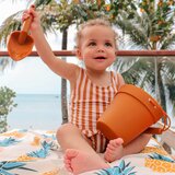 Liewood dječji kupaći kostim s uv zaštitom amara stripe mustard | shoptok.hr