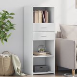 vidaXL Visoka omara bela 45x42,5x124 cm inženirski les Cene