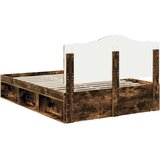 Konstrukcija postelje z vzglavjem Dimljeni oreh 150 x 200 cm, (5000102319) | Shoptok.si