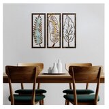 WALLXPERT Set zidnih ukrasa Leaf 35, 55x22x1,5 cm, 1,5 mm, 3 komada, Šareni | Eponuda.ba