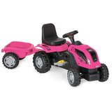 MMX Traktor na pedale sa prikolicom na akumulator Pink cene