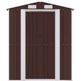  Vrtno spremište tamnosmeđe 192x440x223 cm pocinčani čelik | shoptok.hr