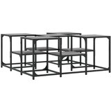 Furnova Klubska mizica siva sonoma 91x91x40 cm inženirski les, (21914398) | Shoptok.si