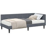  Kutni krevetni okvir s madracem 2 kom. Tamnosiva 90 x 190 cm | Shoptok.si