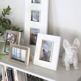 Evviva Okvir za sliko 10x15cm / belo-zlat / les, kovina, (21317668) | Shoptok.si