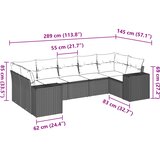  7-dijelni set vrtnih sofa sivi od poliratana | shoptok.hr