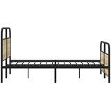  Metalni okvir kreveta bez madraca boja hrasta sonome 137x190 cm | shoptok.hr