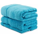  colorful - aqua aqua blue towel set (3 pieces) Cene