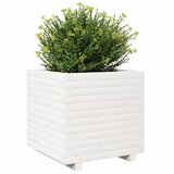  Vrtna sadilica bijela 50 x 50 x 49,5 cm od masivne borovine | shoptok.hr