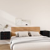  Zidni noćni ormarići 2 kom Crna 50x36x40 cm | shoptok.hr