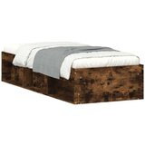  Kreveta boja hrasta 75 x 190 cm mali za jednu osobu | shoptok.hr