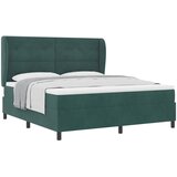  Krevet s opruga kutije Tamnozelena 200 x 180 cm Baršun | shoptok.hr