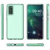 Spring Case prozirna zaštitna gel maska sa okvirom u boji za Samsung Galaxy A12 / Galaxy M12 mint | shoptok.hr