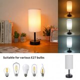  Brilagi - Stona lampa sa USB portom TABLON 1xE27/25W/230V crna/bela | Eponuda.com
