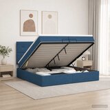  od pjene s madracem i LED-om Plava 200 x 200 cm Tkanina | shoptok.hr