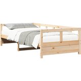  Dnevni krevet prirodne boje 80 x 200 cm od masivne borovine | shoptok.hr