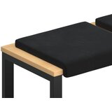  Jastučić za klupu 4 kom. Baršun Crna Dubina 35 cm | shoptok.hr