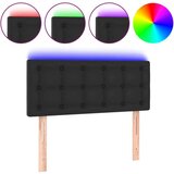  Uzglavlje crno 90 x 5 x 78/88 cm od umjetne kože | shoptok.hr