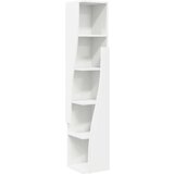  Kotna omarica Bela 27,5x27x140cm Konstruiran les, (5000113070) | Shoptok.si