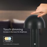  LED prigušiva punjiva stona lampa LED/1W/5V 3000-6000K 1800 mAh crna | Eponuda.com