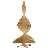 vidaXL Božična drevesa z stojalom Rjava 180 cm Trdna borovina | Shoptok.si