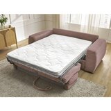 Bobochic Paris Rožnata sedežna garnitura za spanje/raztegljiva iz rebrastega žameta 240 cm Hugo – | Shoptok.si